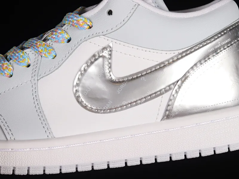 All Categories Air Jordan Jordan Series Basketball Shoes Air Jordan 1 Low Z Edition Air Jordan 1 Low "Gcel" AJ1 Joe 1 Silver Sports Culture Basketball Shoes DX6070-101